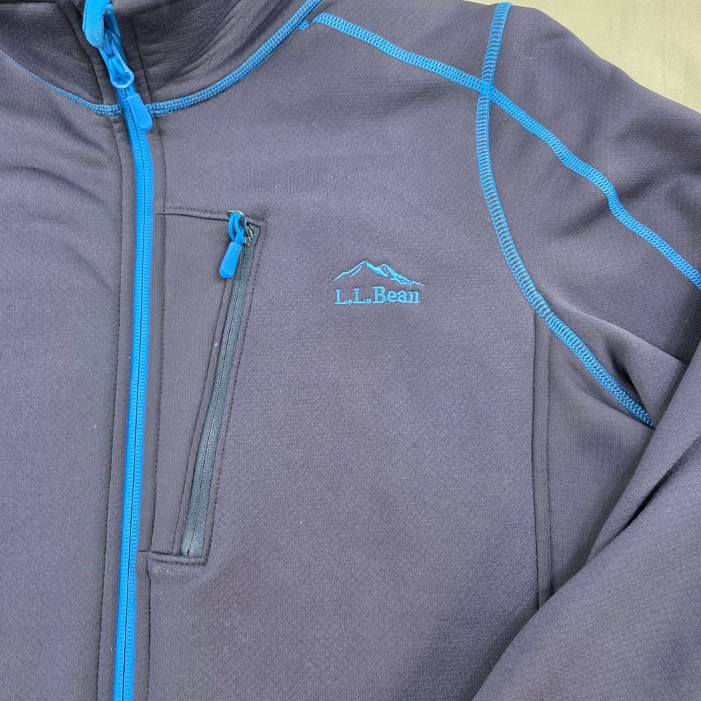 L.L.Bean Full Zip Jacket Softshell Lightweight At… - image 2